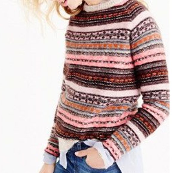 J. Crew Sweaters - NWT - XS-J. Crew Italian cashmere-blend Fair Isle sweater -